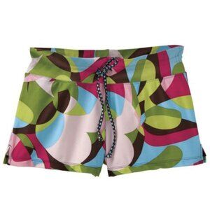 Athleta Workout Swim Paddleboard Beach Shorts POP ART Size Small MSRP $59